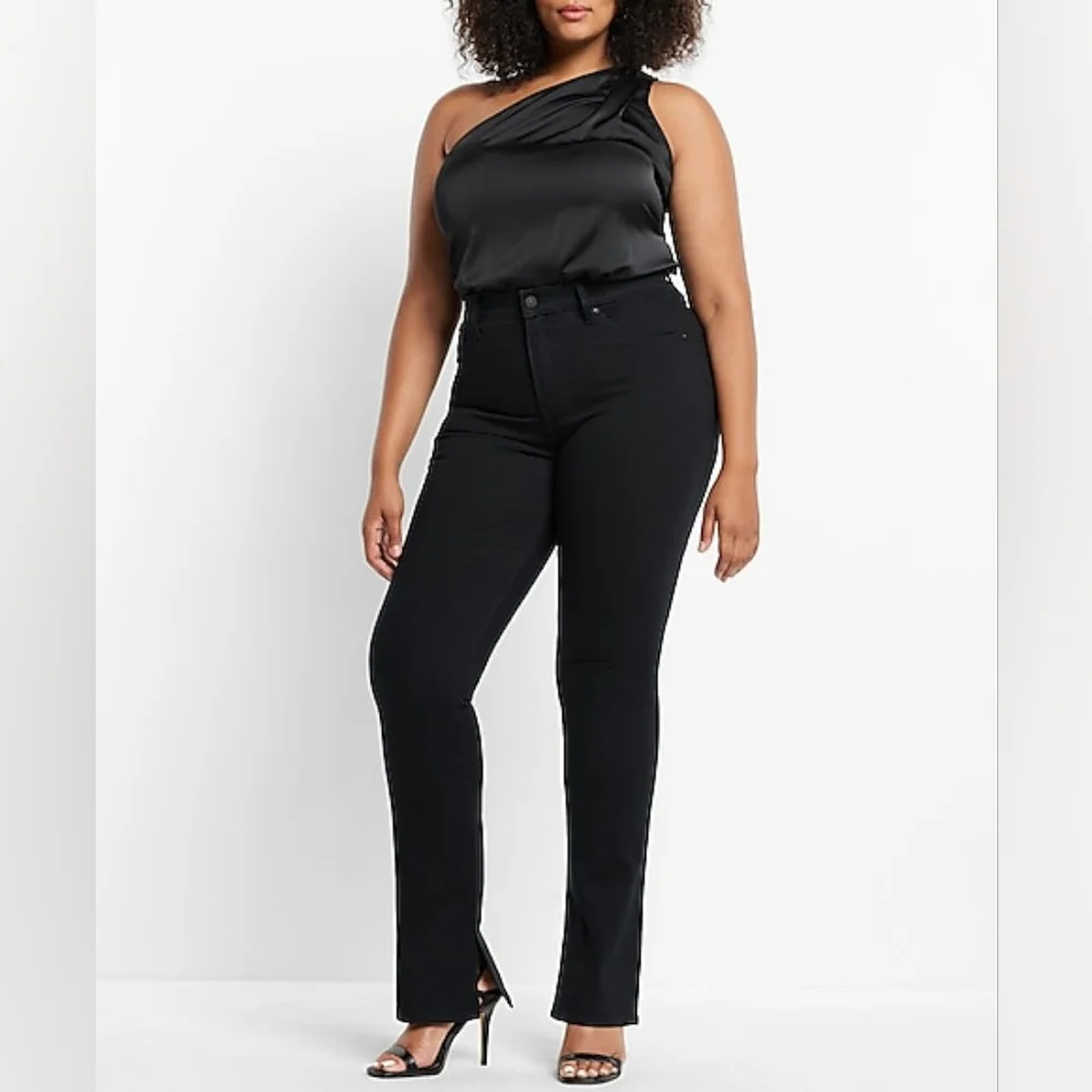 EXPRESS: Mid Rise Skyscraper Jeans - Picture 5 of 9